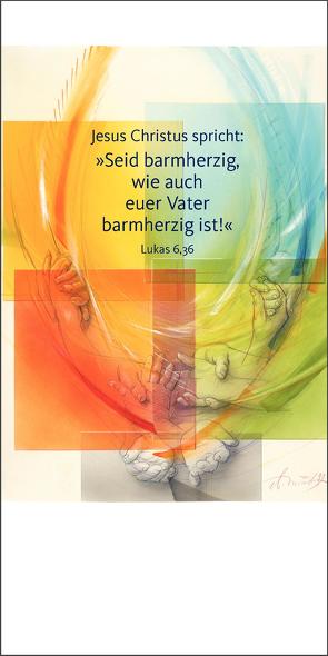Jahreslosung 2021 – Faltkarte mit Betrachtung (10er-Set) von Münch,  Eberhard