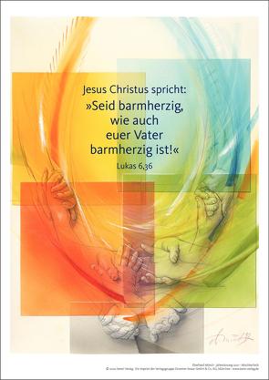 Jahreslosung Münch 2021, Kunstdruck A4 von Münch,  Eberhard