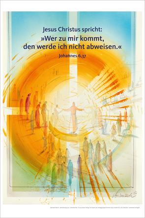Jahreslosung Münch 2022, Kunstdruck 40 x 60 von Münch,  Eberhard