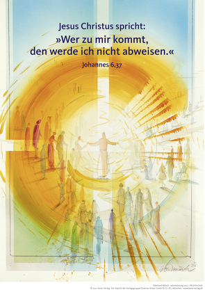 Jahreslosung Münch 2022, Kunstdruck A3 von Münch,  Eberhard