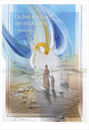 Jahreslosung Münch 2023, Kunstdruck 63 x 92 cm von Münch,  Eberhard