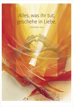 Jahreslosung Münch 2024, Kunstdruck 63 x 92 cm von Münch,  Eberhard