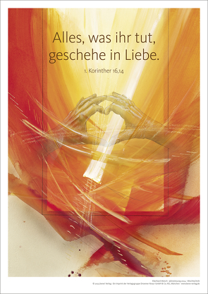 Jahreslosung Münch 2024, Kunstdruck A3 von Münch,  Eberhard