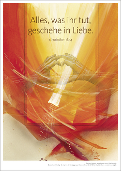 Jahreslosung Münch 2024, Kunstdruck A4 von Münch,  Eberhard