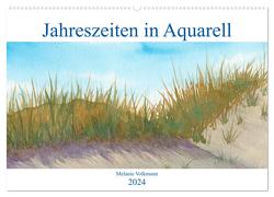 Jahreszeiten in Aquarell (Wandkalender 2024 DIN A2 quer), CALVENDO Monatskalender von Volkmann,  Melanie