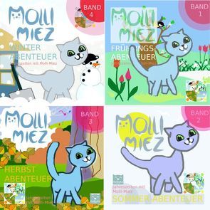 Jahreszeiten mit Kätzchen Molli-Miez von d'Ers,  Ann, Schröder,  Anette