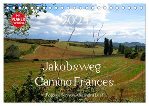 Jakobsweg – Camino Frances (Tischkalender 2024 DIN A5 quer), CALVENDO Monatskalender von Luef,  Alexandra