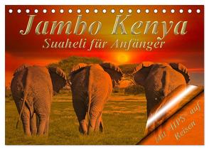 Jambo Kenya (Tischkalender 2024 DIN A5 quer), CALVENDO Monatskalender von Schwerin,  Heinz-Peter