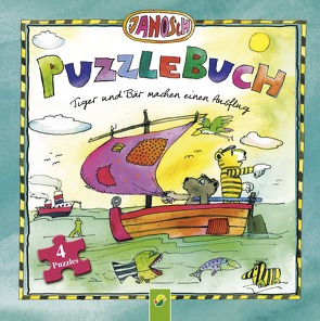 Janosch Puzzlebuch – Tiger und Bär machen einen Ausflug. Für Kinder ab 4 Jahren von Janosch, Steinfeld,  Lena