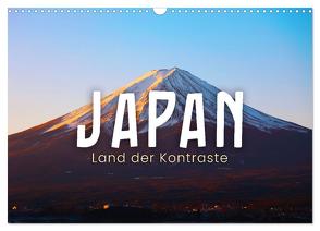 Japan – Land der Kontraste (Wandkalender 2024 DIN A3 quer), CALVENDO Monatskalender von Monkey,  Happy