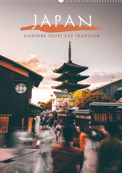 Japan – Moderne trifft auf Tradition. (Wandkalender 2024 DIN A2 hoch) von Monkey,  Happy