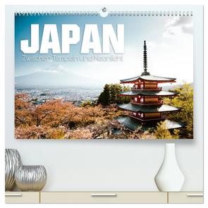 Japan – Zwischen Tempeln und Neonlicht (hochwertiger Premium Wandkalender 2024 DIN A2 quer), Kunstdruck in Hochglanz von Krautz,  Oliver