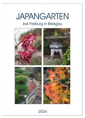 Japangarten (Wandkalender 2024 DIN A2 hoch), CALVENDO Monatskalender von Brunner-Klaus,  Liselotte