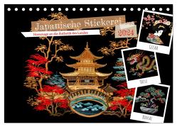 Japanische Stickerei – Hommage an die Ästhetik des Landes (Tischkalender 2024 DIN A5 quer), CALVENDO Monatskalender von Frost,  Anja