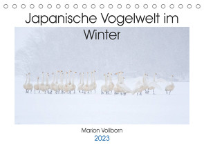 Japanische Vogelwelt im Winter (Tischkalender 2023 DIN A5 quer) von Vollborn,  Marion