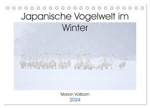 Japanische Vogelwelt im Winter (Tischkalender 2024 DIN A5 quer), CALVENDO Monatskalender von Vollborn,  Marion