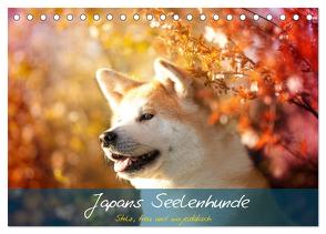 Japans Seelenhunde (Tischkalender 2024 DIN A5 quer), CALVENDO Monatskalender von Photography,  Tamashinu