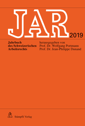 JAR 2019 von Dunand,  Jean-Philippe, Portmann,  Wolfgang