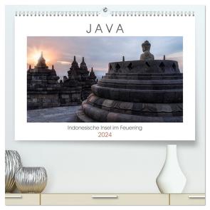 Java, Indonesische Insel im Feuerring (hochwertiger Premium Wandkalender 2024 DIN A2 quer), Kunstdruck in Hochglanz von Kruse,  Joana