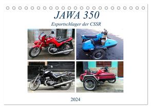 JAWA 350 – Exportschlager der CSSR (Tischkalender 2024 DIN A5 quer), CALVENDO Monatskalender von von Loewis of Menar,  Henning
