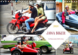 JAWA BIKER – Ein Motorrad der CSSR in Kuba (Wandkalender 2024 DIN A4 quer), CALVENDO Monatskalender von von Loewis of Menar,  Henning