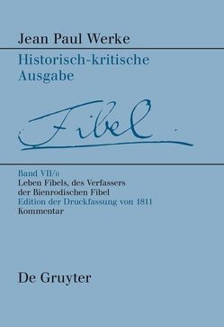 Jean Paul: Werke / Leben Fibels, des Verfassers der Bienrodischen Fibel, 2 von Kluger,  Alexander