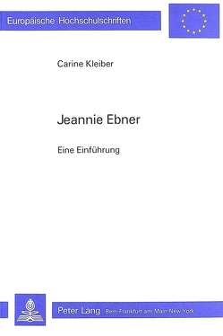Jeannie Ebner von Kleiber,  Carine