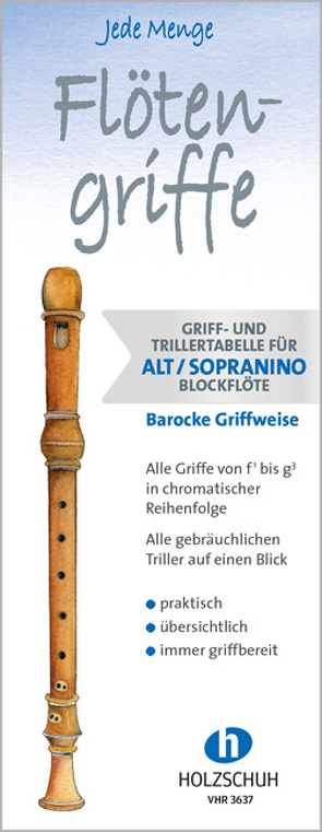 Jede Menge Flötengriffe – Alt/Sopranino (Barocke Griffweise) von Ertl,  Barbara