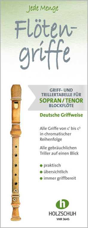 Jede Menge Flötengriffe – Sopran- und Tenorblockflöte (Deutsche Griffweise) von Ertl,  Barbara