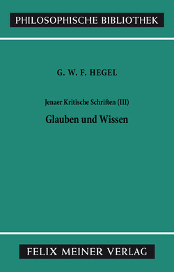 Jenaer Kritische Schriften III von Brockard,  Hans, Buchner,  Hartmut, Hegel,  Georg Wilhelm Friedrich