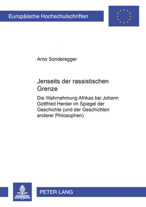 Jenseits der rassistischen Grenze von Sonderegger,  Arno