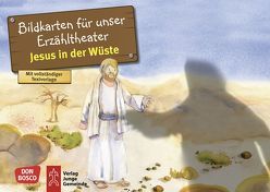 Jesus in der Wüste. Kamishibai Bildkartenset. von Hitzelberger,  Peter, Lefin,  Petra