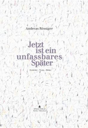 Jetzt ist ein unfassbares Später von Rössiger,  Andreas