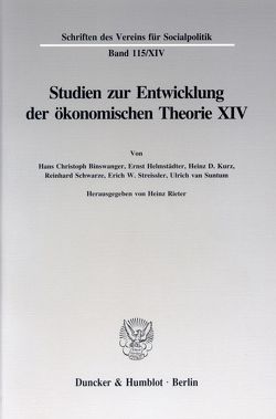 Johann Heinrich von Thünen als Wirtschaftstheoretiker. von Rieter,  Heinz