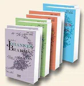 Johannes Brahms. Eine Biographie in acht Bänden von Kalbeck,  Max