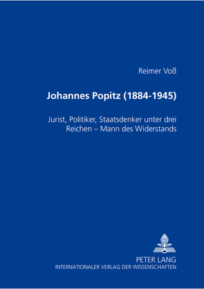 Johannes Popitz (1884-1945) von Voß,  Katharina