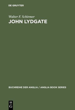 John Lydgate von Schirmer,  Walter F.
