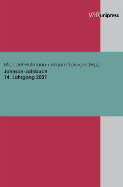 Johnson-Jahrbuch Bd. 14 / 2007 von Hofmann,  Michael, Springer,  Mirjam
