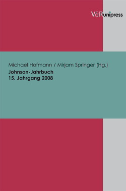 Johnson-Jahrbuch Bd. 15 / 2008 von Hofmann,  Michael, Springer,  Mirjam