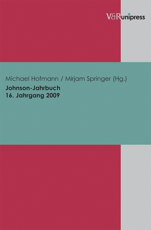 Johnson-Jahrbuch Bd. 16 / 2009 von Hofmann,  Michael, Springer,  Mirjam