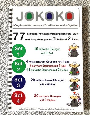 JOKOKO Sets 1, 2, 3 + 4 im DIN A5-Ringbuch von Ehlers,  Stephan