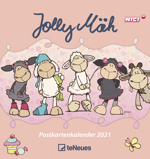 Jolly Mäh 2021 – Postkarten-Kalender – Kalender-mit-Postkarten – zum-raustrennen – 16×17