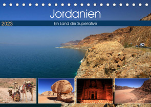 Jordanien – Ein Land der Superlative (Tischkalender 2023 DIN A5 quer) von Herzog,  Michael