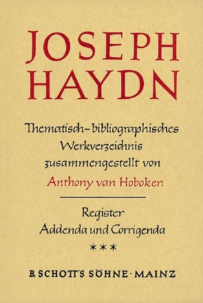 Joseph Haydn von Hoboken,  Anthony van