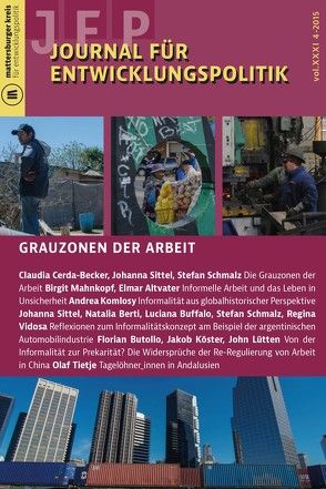 Journal für Entwicklungspolitik 4/2015 von Cerda-Becker,  Claudia, Schmalz,  Stefan, Sittel,  Johanna