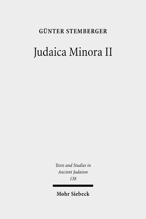 Judaica Minora von Stemberger,  Günter