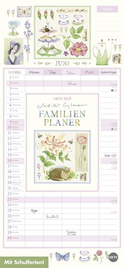 Judith Glover: Familienplaner – Kalender 2019 von Glover,  Judith, Heye