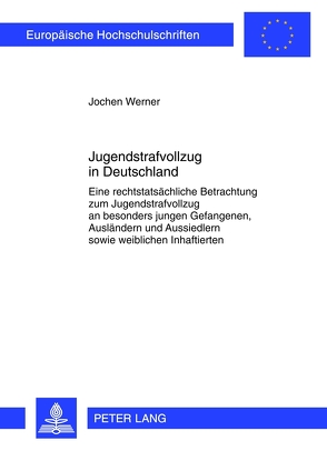 Jugendstrafvollzug in Deutschland von Werner,  Jochen