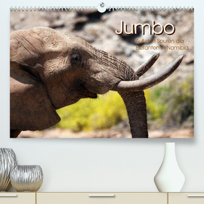 Jumbo Auf den Spuren der Elefanten in Namibia (Premium, hochwertiger DIN A2 Wandkalender 2022, Kunstdruck in Hochglanz) von Imhof,  Walter