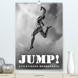 JUMP! ATHLETISCHE MÄNNERAKTE (Premium, hochwertiger DIN A2 Wandkalender 2023, Kunstdruck in Hochglanz) von Borgulat,  Michael